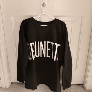 Brunette The Label Cozy Black Sweatshirt